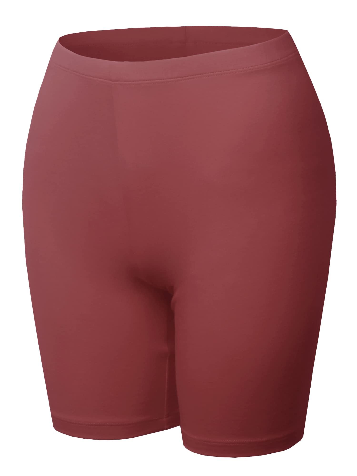 Emma Women's Essential Active Daily Cotton Mid Rise Biker Shorts - Comfortable Workout & Lounge Shorts for Yoga, Running, Gym, and Casual Wear