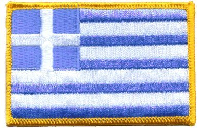 Greek Iron-on Embroidered Patch for Jackets, Bags & Hats - Vintage Style Decorative Sew-on Badge for DIY Clothing, Denim & Accessories Customization