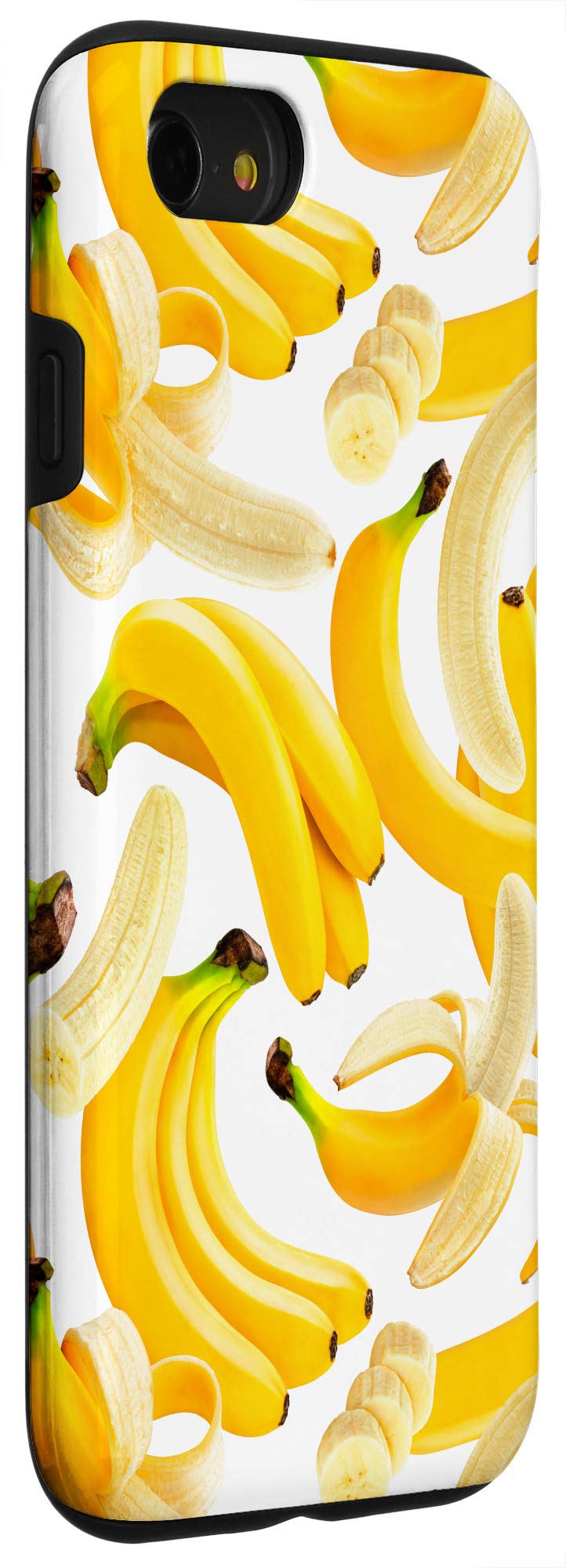 iPhone SE (2020) / 7 / 8 Yellow Banana Pattern Phone Case - Summer Tropical Fruit Design Protective Cover for Daily Use, Travel & Beach Outings