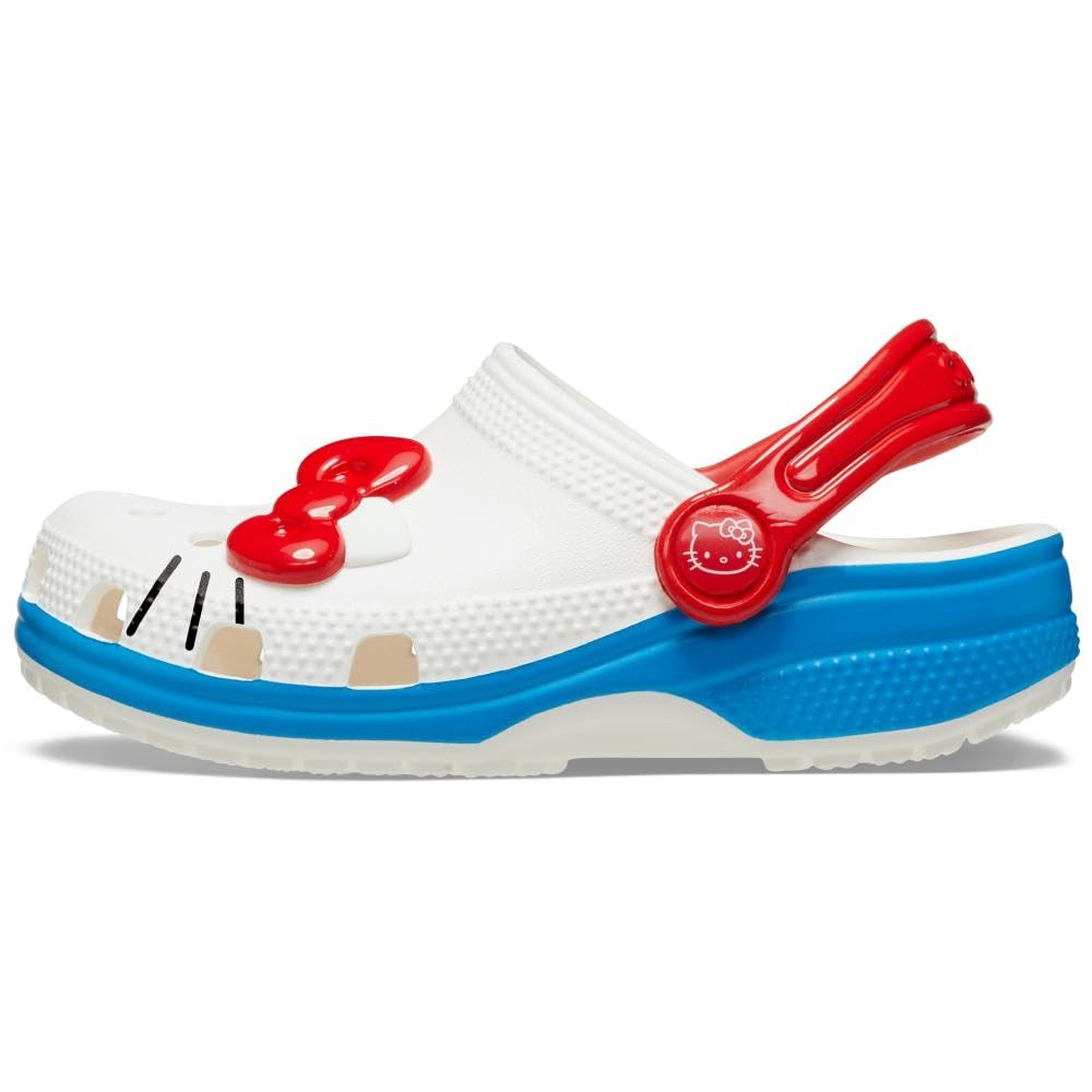 Crocs Unisex Kids Classic Hello Kitty Clogs - Lightweight Comfortable Slip-On Shoes for Boys & Girls, Perfect for Playtime, School & Outdoor Activities