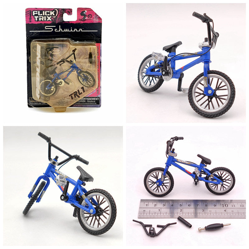 Premium FLICK TRIX Miniature BMX Finger Bike - Diecast Metal DeathTrap Bicycle Toy for Kids & Adults - Perfect Gift for BMX Lovers, Office Desk Decor & Stress Relief Fidget Toy