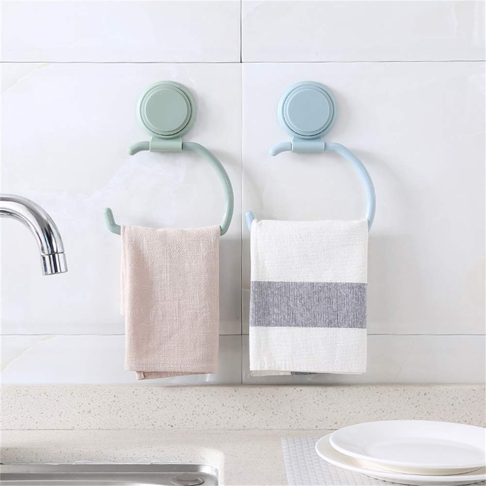 Cabilock 1-Piece Suction Cup Bathroom Tissue Holder - No Nails Wall Mount Toilet Paper Roll Dispenser - Prevents Paper Towels from Falling - Perfect for Small Bathrooms, RVs & Apartments