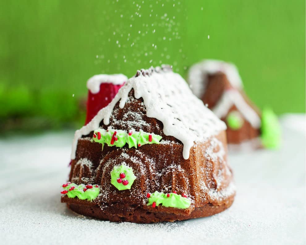 Nordic Ware Gingerbread House Duet Pan Set - Nonstick Bakeware for Holiday Cookie Making, Christmas Baking, and Festive Desserts | Perfect for Gingerbread Houses, Cookies, and Seasonal Treats