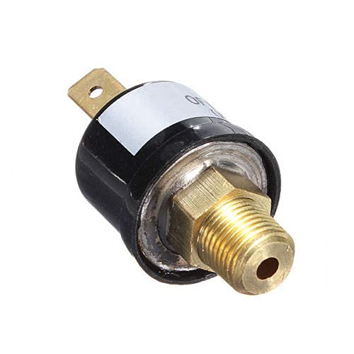 120-150 PSI Air Compressor Pressure Control Switch Valve - Heavy Duty 12V/24V Black Horn - Perfect for Automotive, HVAC & Industrial Applications