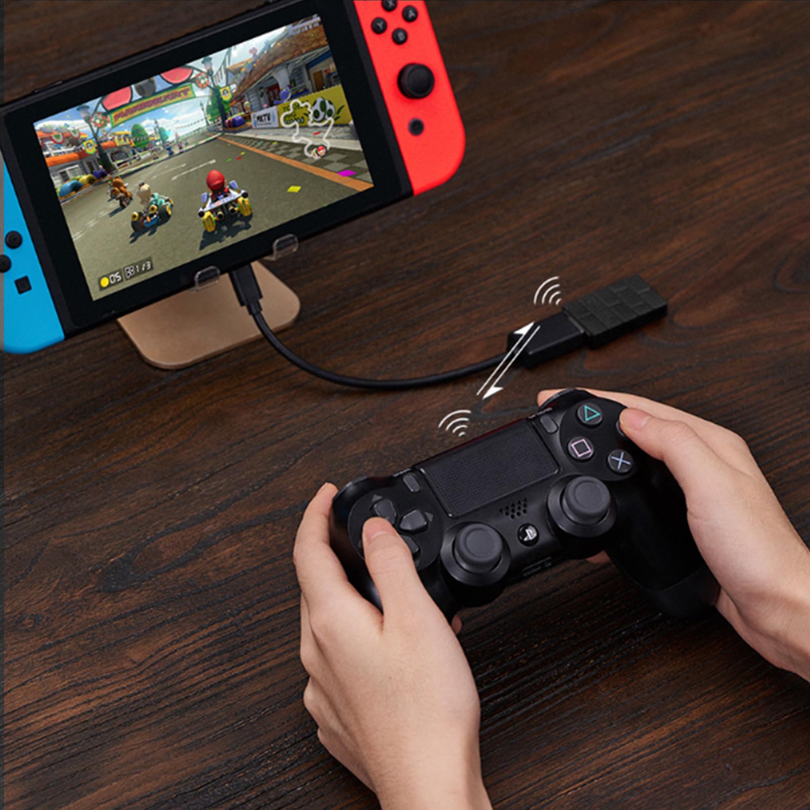 8Bitdo USB Wireless Adapter 2 for Windows, Mac & Raspberry Pi - Compatible with Xbox Series X/S, PS5/PS4/PS3 Controllers | Wireless Gaming Receiver with OTG Cable | Perfect for PC Gaming, Retro Gaming & Console Emulation