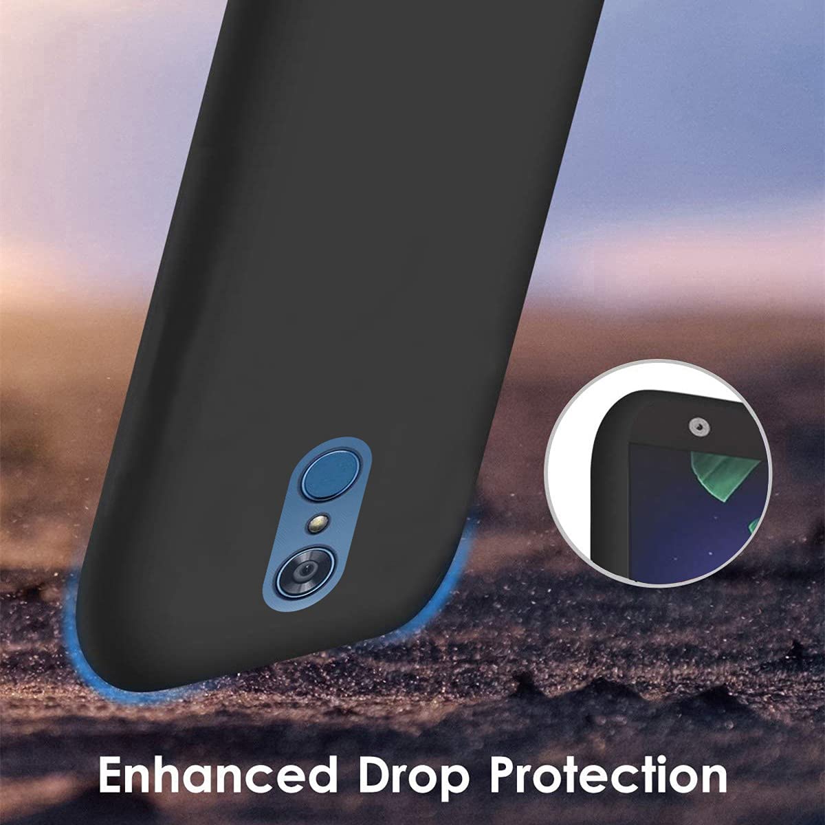 Customized Photo Case for LG K40 - Personalized Picture Phone Cover, Shockproof Silicone Case with Soft Candy Design - Perfect Christmas, Birthday & Thanksgiving Gift (Black) - Ideal for Everyday Protection, Travel & Special Occasions