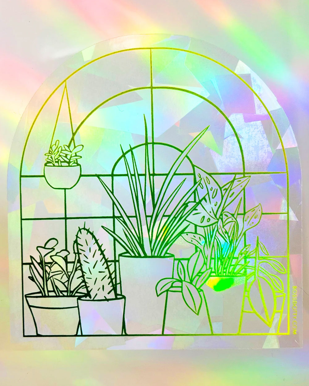 Vibrant Rainbow Suncatcher Window Decals - Colorful Stained Glass Window Clings for Kids Room Decor, Nursery, Classroom & Home - Creates Beautiful Rainbow Light Patterns for Windows & Glass Doors