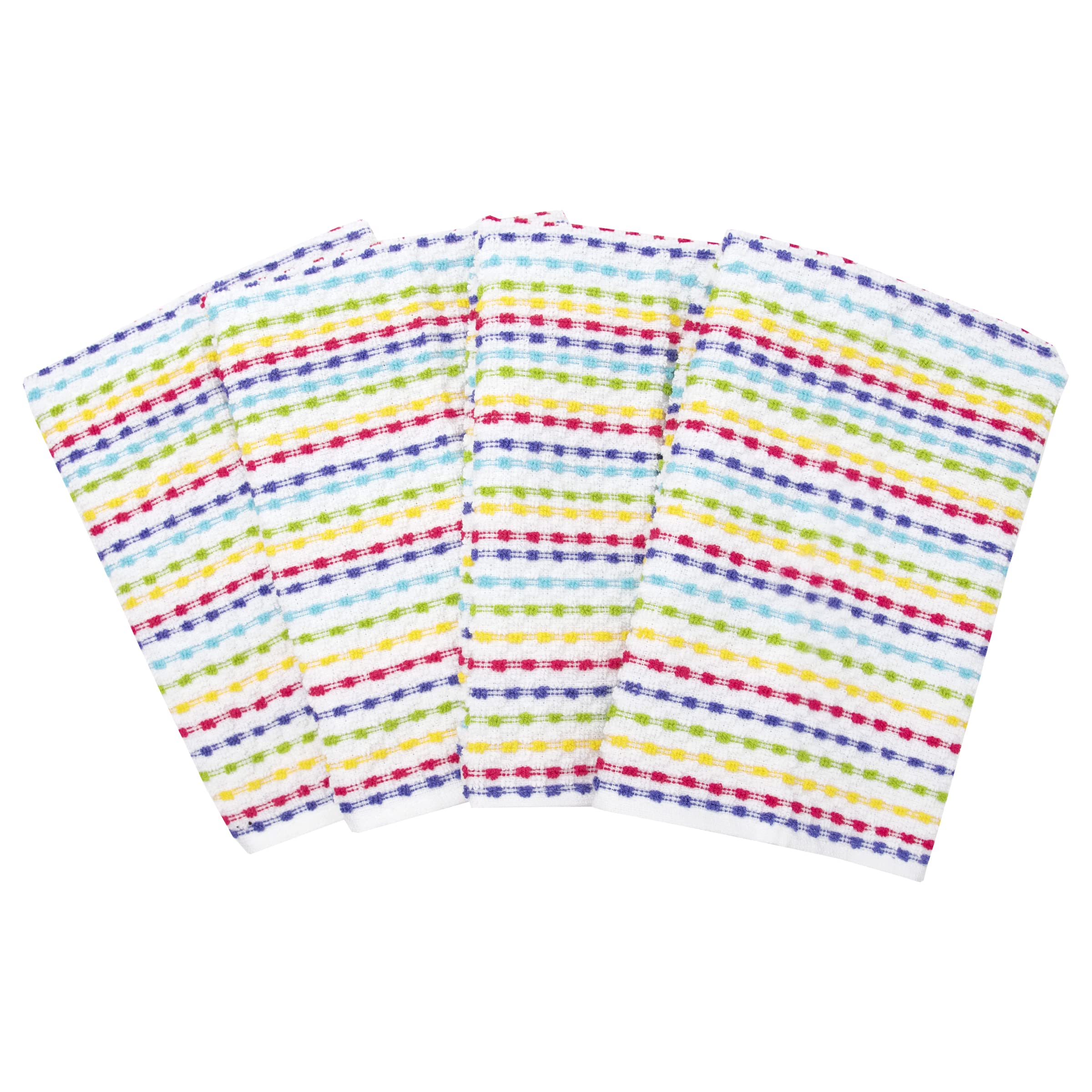 Ritz Pebble Bar Mop Towels - 100% Cotton Super Absorbent & Soft Kitchen Towels for Wiping Tables, Counters & Dishes (4-Pack) - Perfect for Summer Entertaining, Restaurant Use & Daily Cleaning