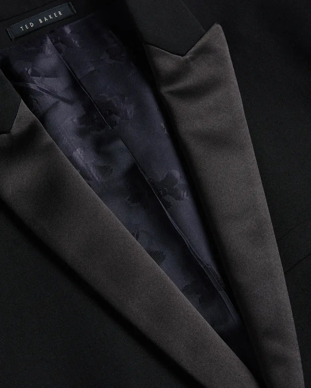 Ted Baker Men's Black Slim Fit Tuxedo Dinner Jacket | Formal Suit Blazer for Weddings, Prom & Evening Events