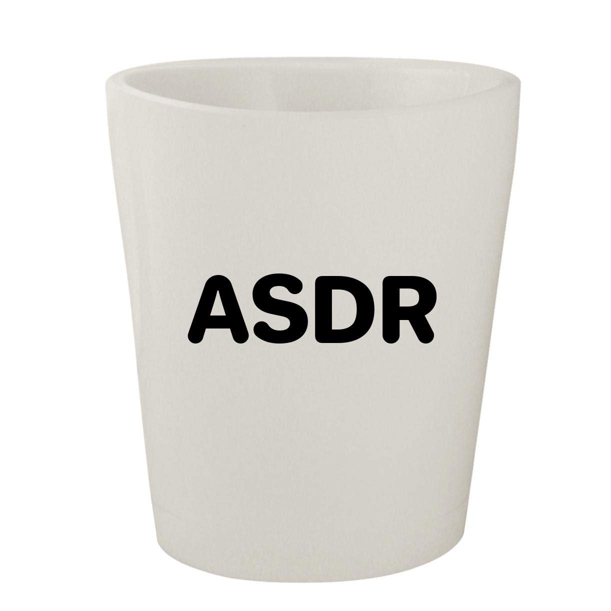 ASDR - White Ceramic 1.5oz Shot Glass Set of 4 - Durable Whiskey Tequila Espresso Cups - Perfect for Parties, Bars & Home Entertaining