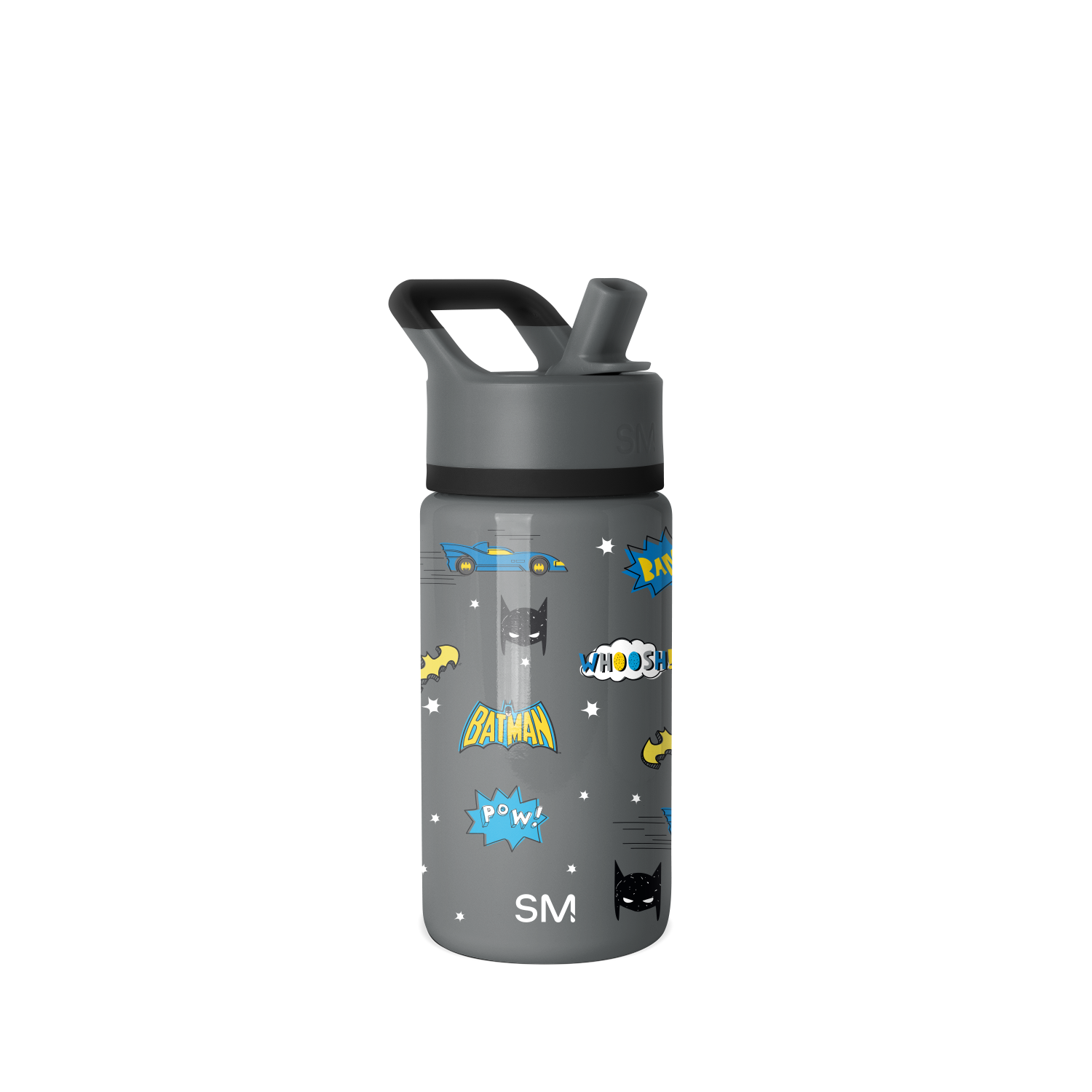 Summit Kids Water Bottle with Straw Lid - BPA Free, Leak Proof, 12oz Insulated Stainless Steel Bottle for School, Sports & Outdoor Activities