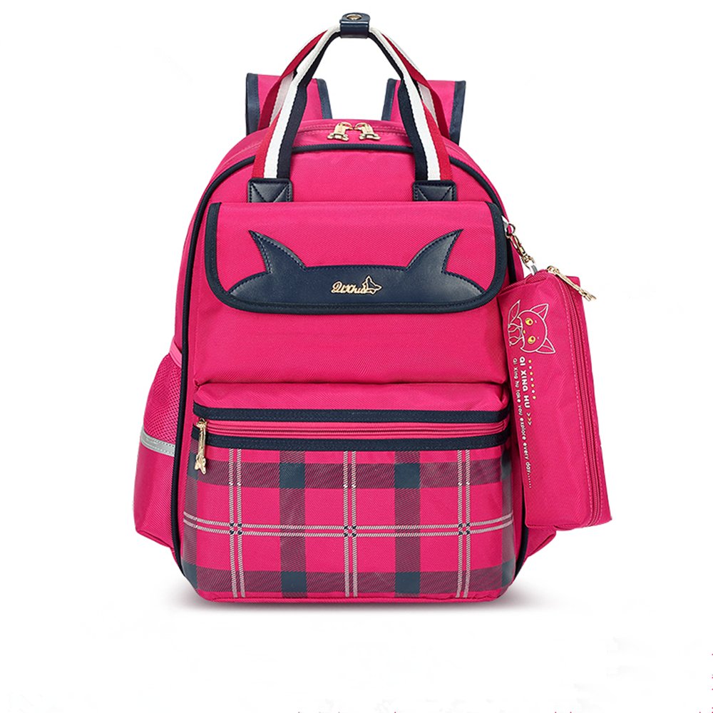 **Durable Kids School Backpack for Girls & Boys - Lightweight Book Bag with Pencil Box - Perfect for Elementary Students, Travel & Daily Use**