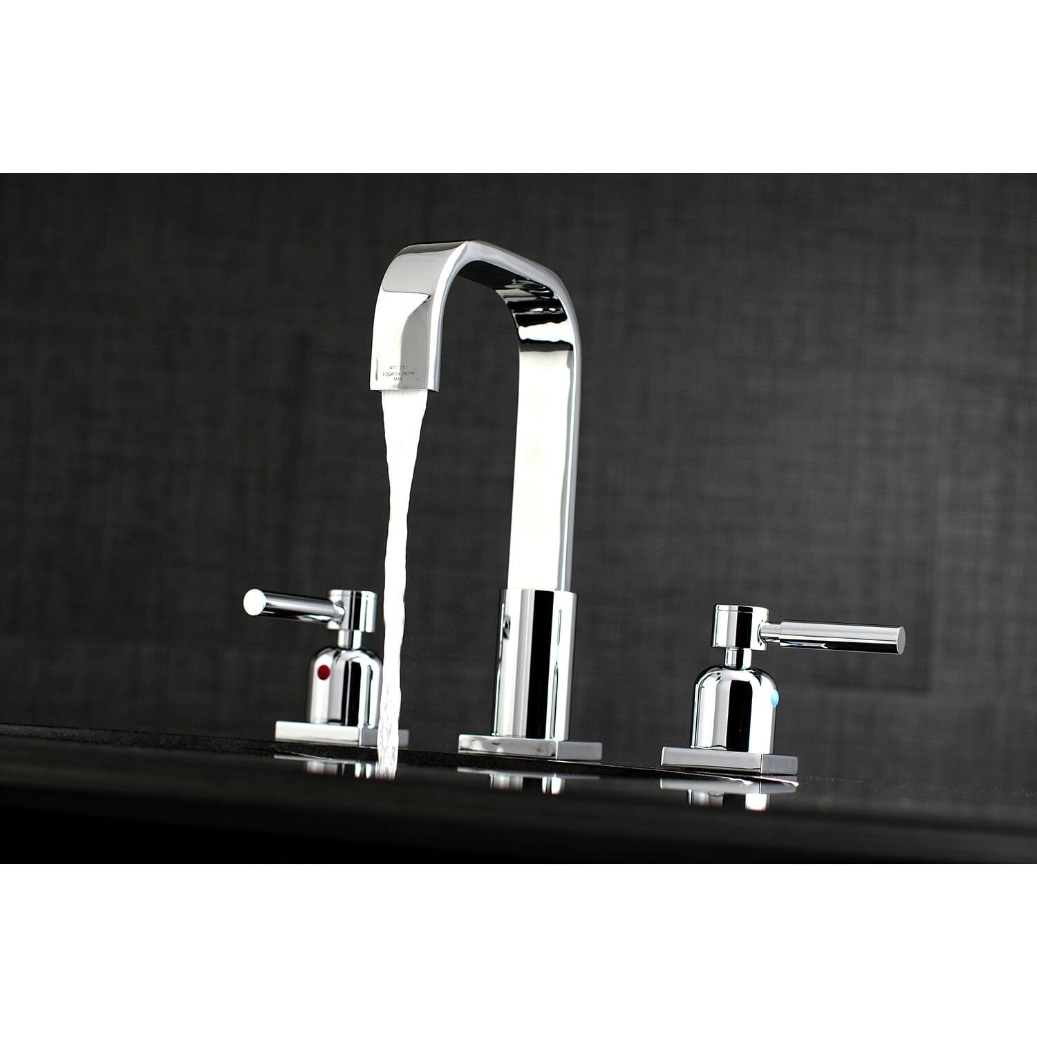 Concord 3-Hole Widespread Bathroom Faucet - Two Handle Deck Mount Sink Faucet with Pop-Up Drain - Perfect for Bathroom Vanity, Powder Room & Guest Bath Installation