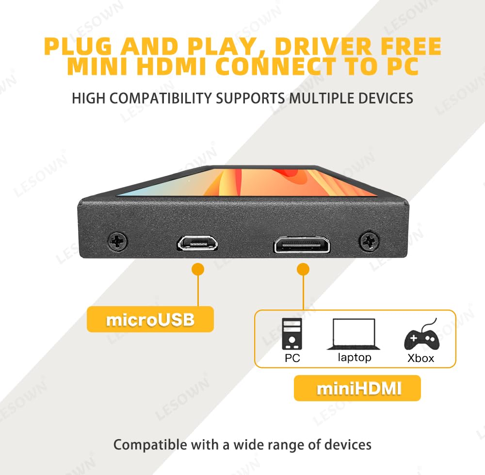 8.8 Inch Mini Ultra Wide Monitor - 1920x480 PC Case Temperature Display with AIDA64 Support | Stretched Bar Screen for CPU, RPi & PC Sensor Monitoring | Perfect for Gaming Rigs, Workstations & DIY PC Builds