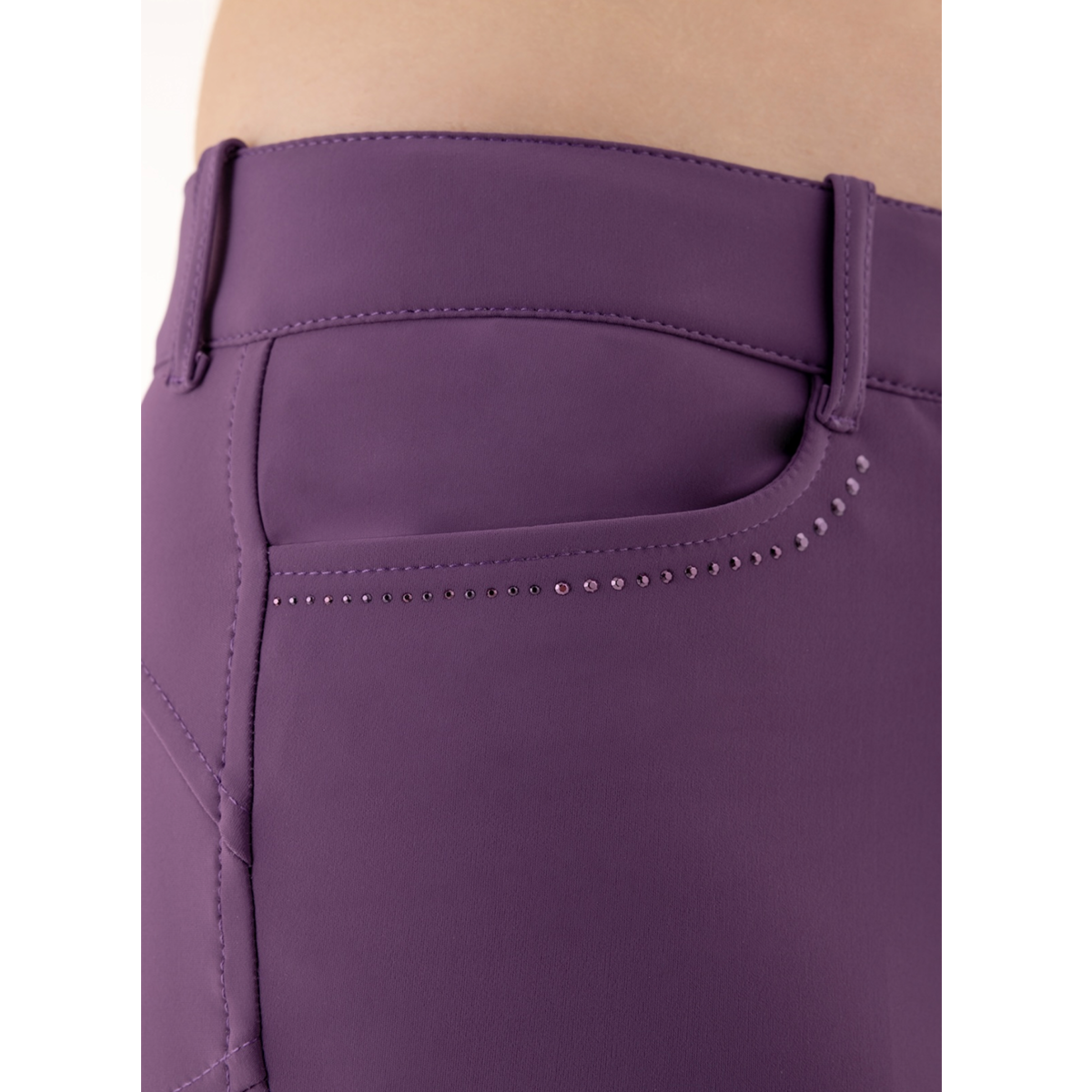 Equiline Women's Gorgakh High Waisted Knee Grip Breech - Comfortable Equestrian Riding Pants for Horseback Riding & Training