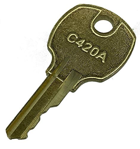 Disc Tumbler Cam Lock with Key - Nickel Plated C420A for Cabinets, Drawers & Mailboxes - Secure Storage Solution