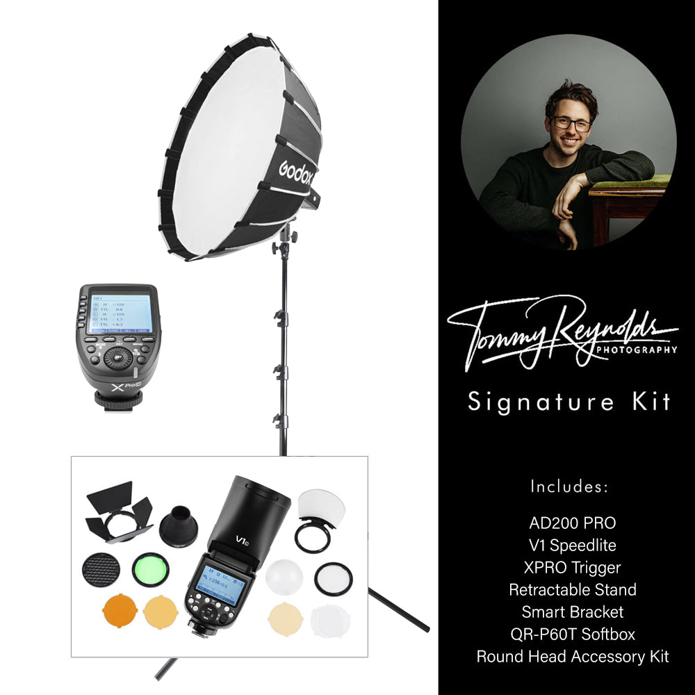 AD200PROII Signature Portable Battery Flash Kit - Professional Wedding Photography Lighting with Rechargeable Power for On-Location Shoots