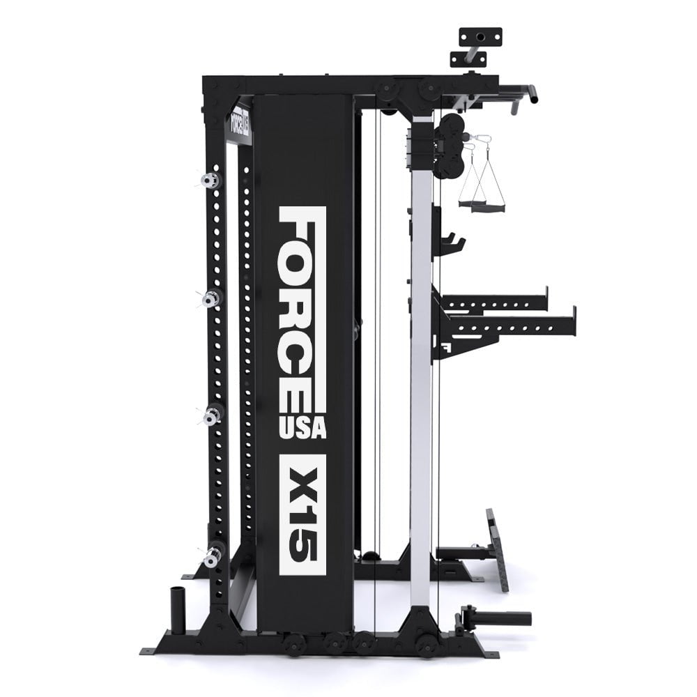 Force USA X15 All-In-One Home Gym Equipment - Strength Training & Full Body Workout Machine for Home Fitness, Weight Lifting & Muscle Building - Perfect for Small Spaces & Home Gym Setup