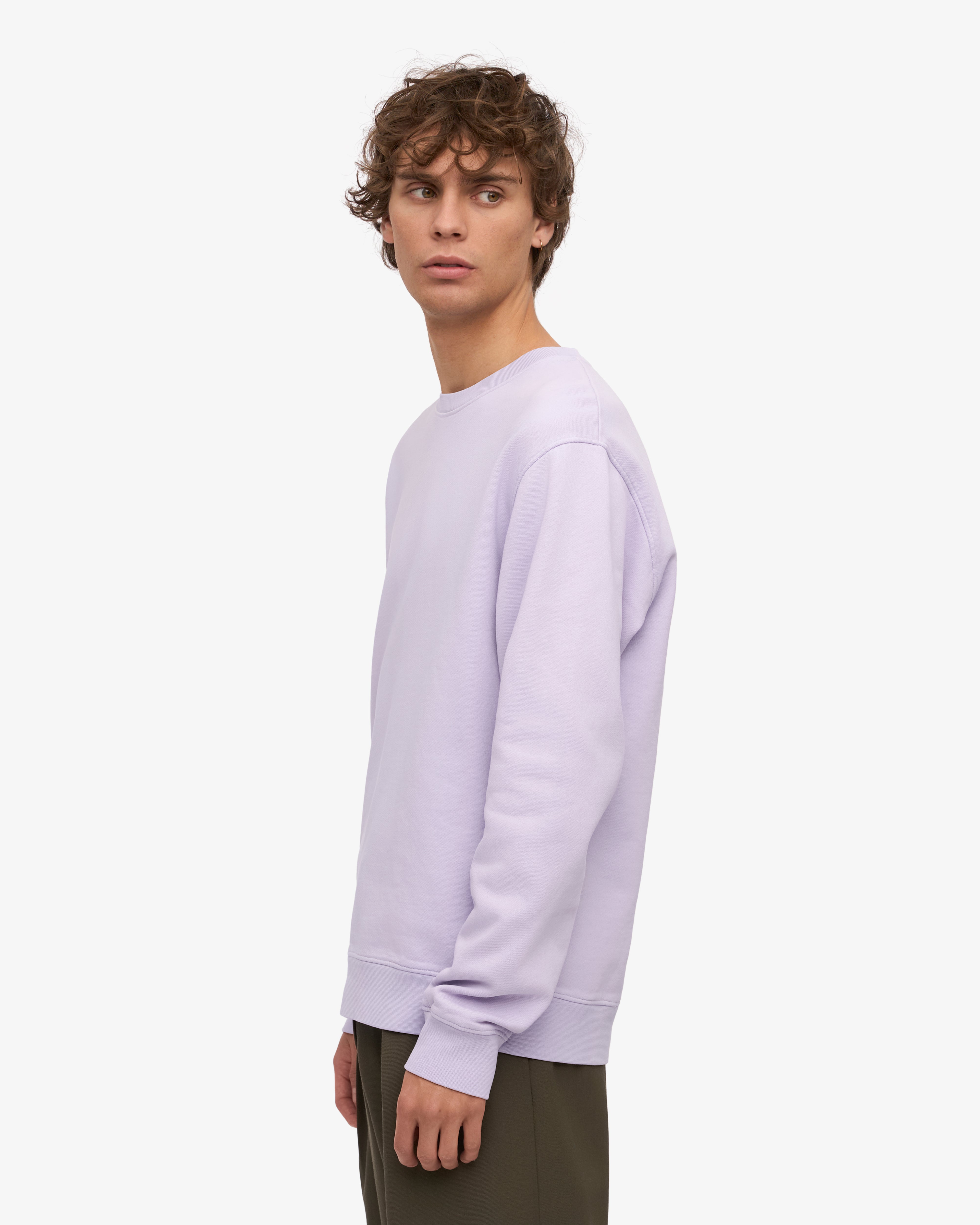 Organic Cotton Classic Crew Neck T-Shirt - Soft Lavender Color for Women | Casual Wear, Layering & Everyday Comfort