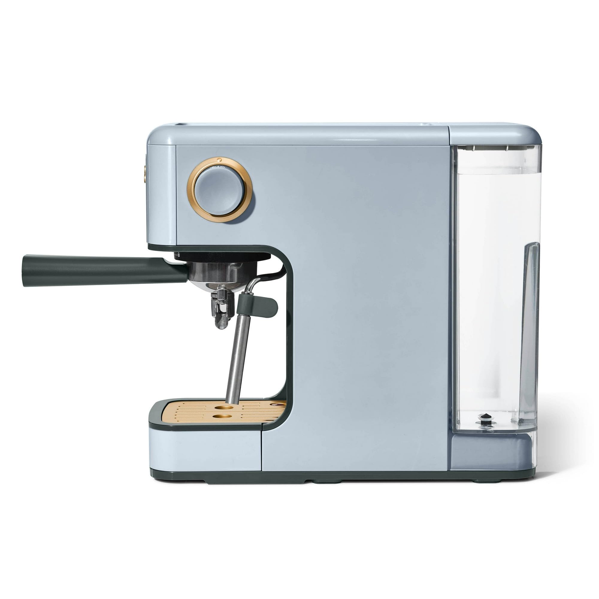 Drew Barrymore 20 Bar Pressure Slim Espresso Maker - Compact & Stylish Coffee Machine for Home & Office (Cornflower Blue) | Perfect for Small Kitchens, Dorms, and Coffee Lovers