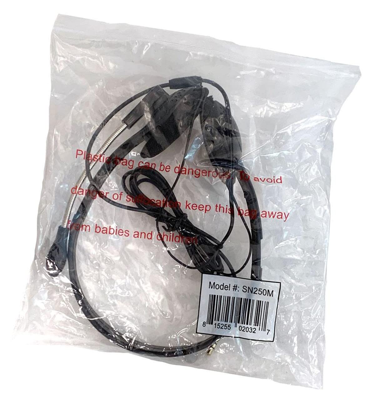 50 Pack Disposable Stereo Classroom Headphones with 3.5mm Jack & Boom Mic - Bulk School Headsets for Online Learning, Testing Centers & Language Labs (Black)