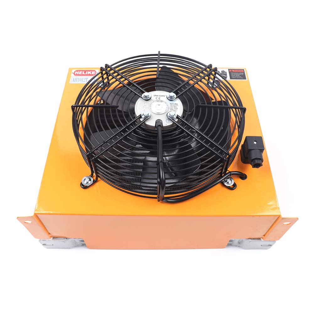 AH1012T-CA Hydraulic Oil Cooler - 100L/min High Pressure Transmission Oil Cooling System with Fan for Mobile Equipment | AC110 | Heavy Machinery, Construction Vehicles & Industrial Applications
