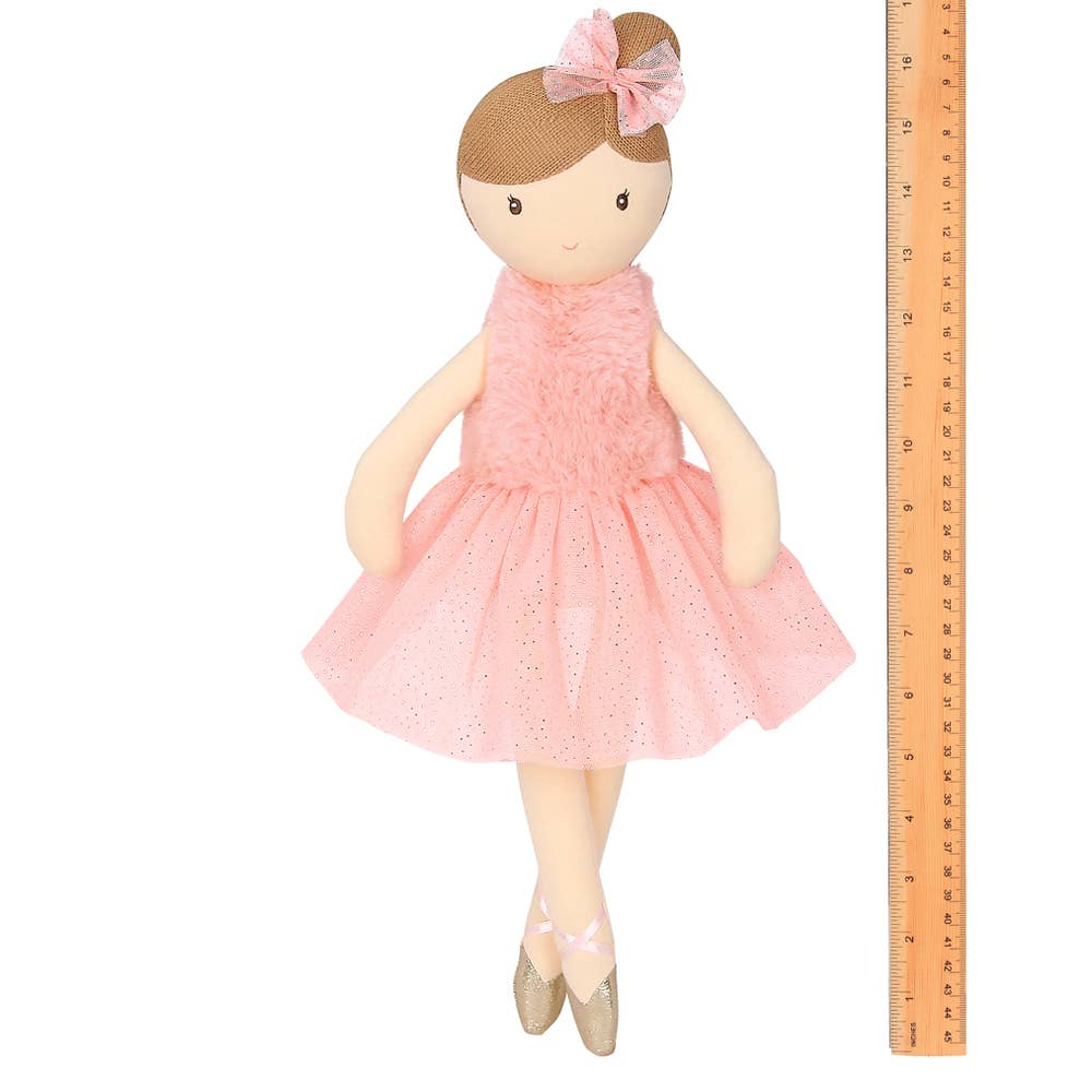 Lil' Ballerina (Brunette) - Perfect Ballet Dance Gift for Kids, Toddler Ballerina Doll with Realistic Hair - Ideal for Birthday, Christmas & Dance Class Rewards