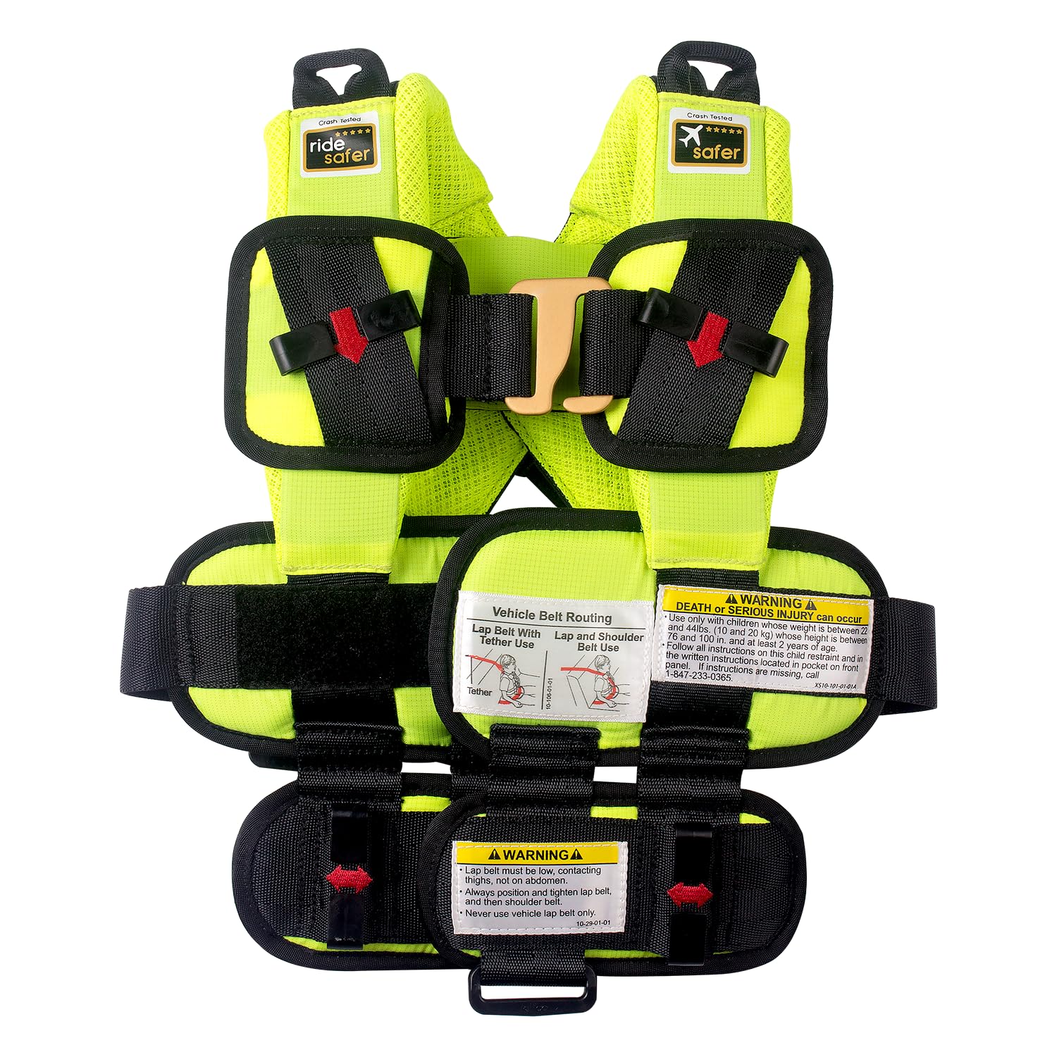 Travel Vest with Backpack Bundle - Small (30-60 lbs) & X-Small (22-40 lbs) Sizes in Yellow | Lightweight Hiking Gear for Kids Outdoor Adventures & Camping