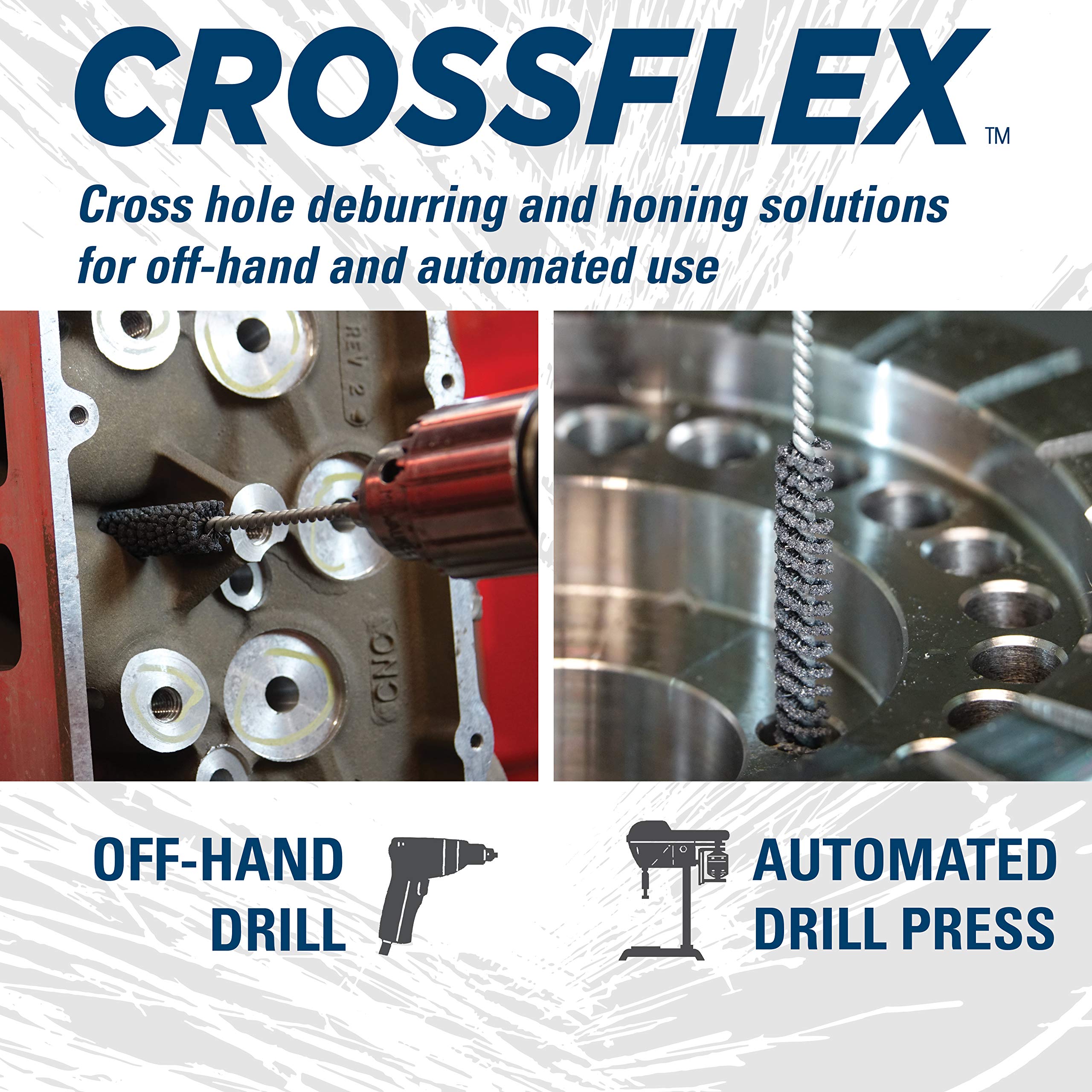 Weiler 34297 Crossflex Heavy Duty Bore Brush - 6