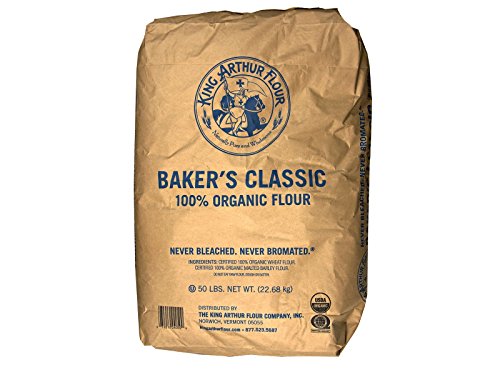 Organic Baker's Classic Flour 50 lbs - Premium All-Purpose Baking Flour for Bread, Pastries & Pizza - Bulk Commercial & Home Use