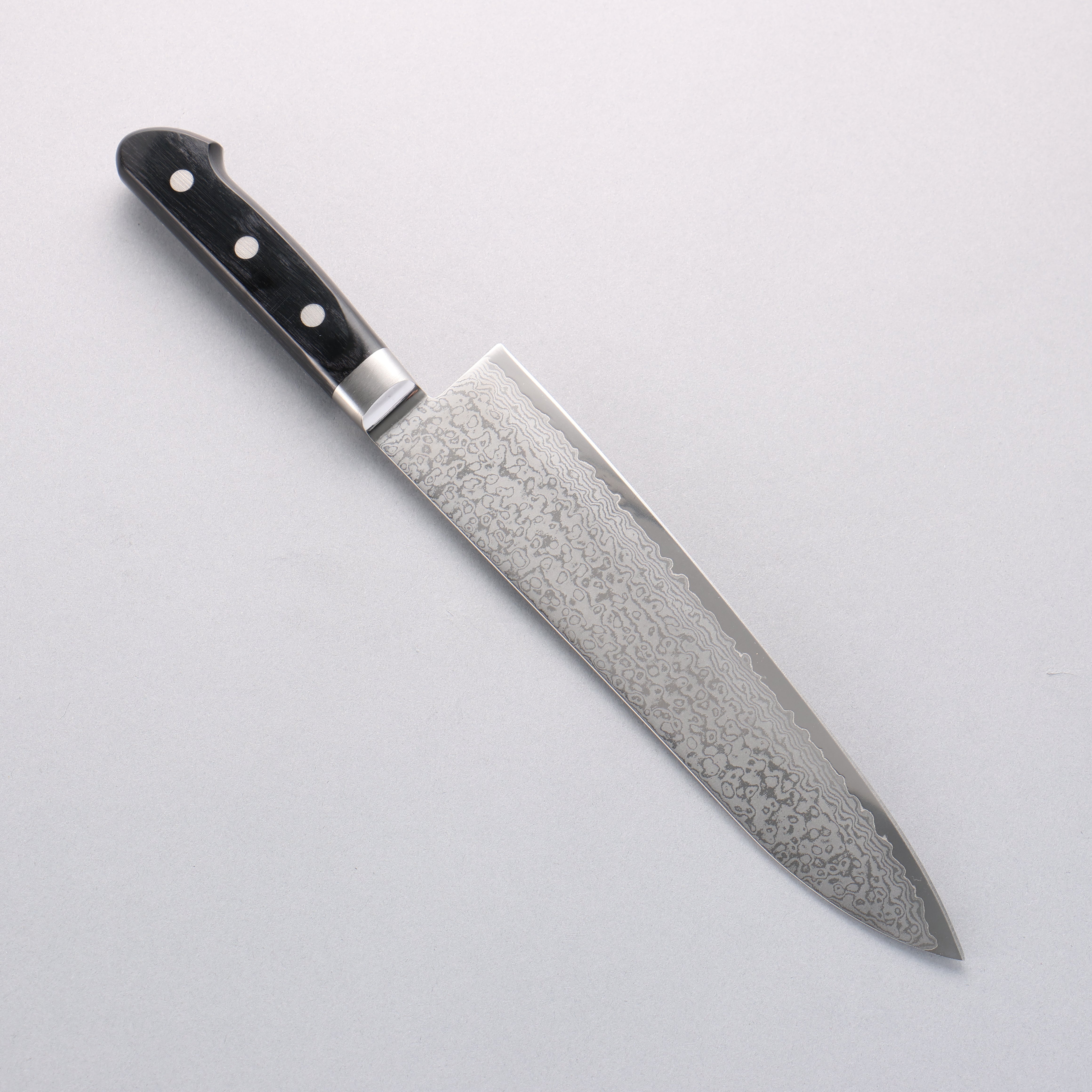 Premium Seisuke VG10 33-Layer Damascus Gyuto Chef Knife 210mm - Black Pakkawood Handle - Japanese Kitchen Knife for Professional Chefs & Home Cooking, Sushi, Meat, Vegetables