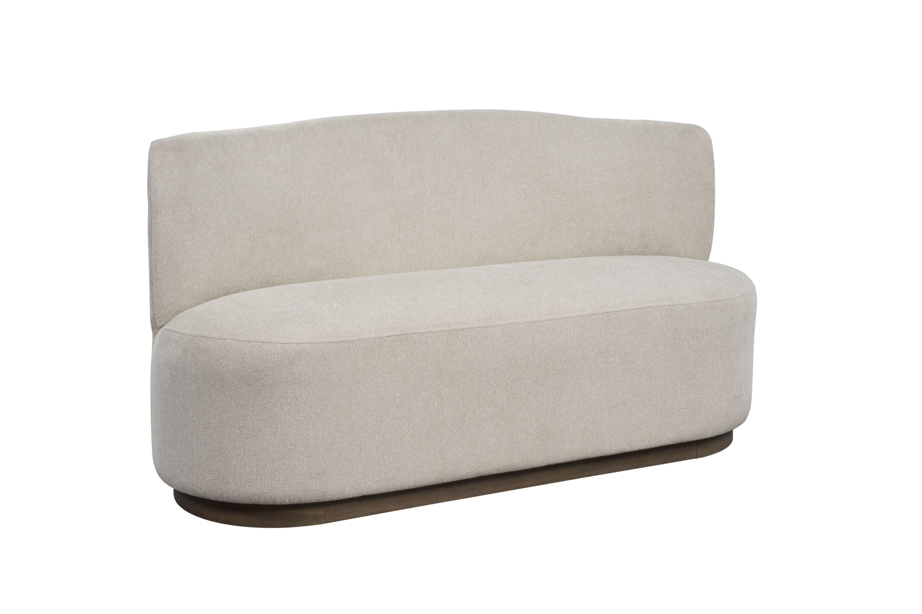Luxury Cocoa & Ivory Banquette Sofa - Upholstered Bench with Tufted Backrest for Dining Room, Bedroom or Entryway - Elegant Home Decor Seating Solution