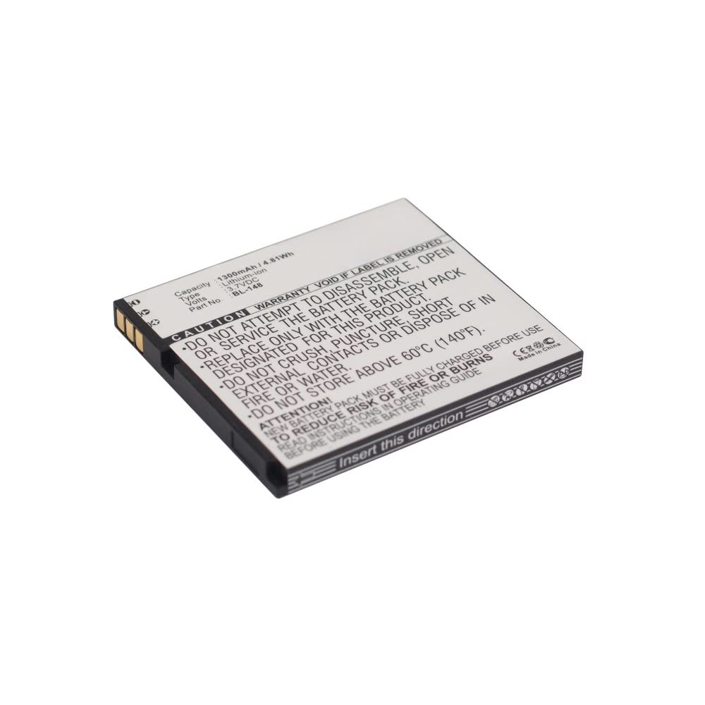 Synergy BL-148 Battery 1300mAh for Gsmart Phones - Long Lasting Power