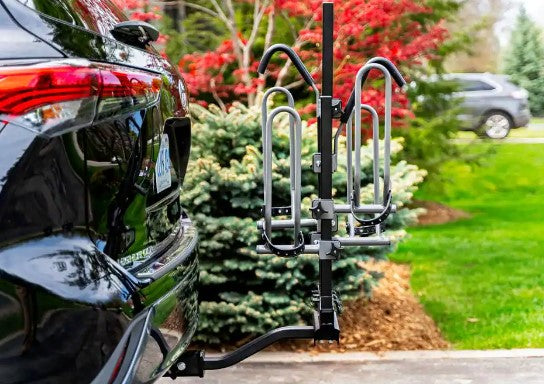 DK2 BCR590 2-Bike Hitch Mount Bike Rack - Heavy Duty Bicycle Carrier for Cars, SUVs & Trucks - Perfect for Road Trips, Camping & Outdoor Adventures