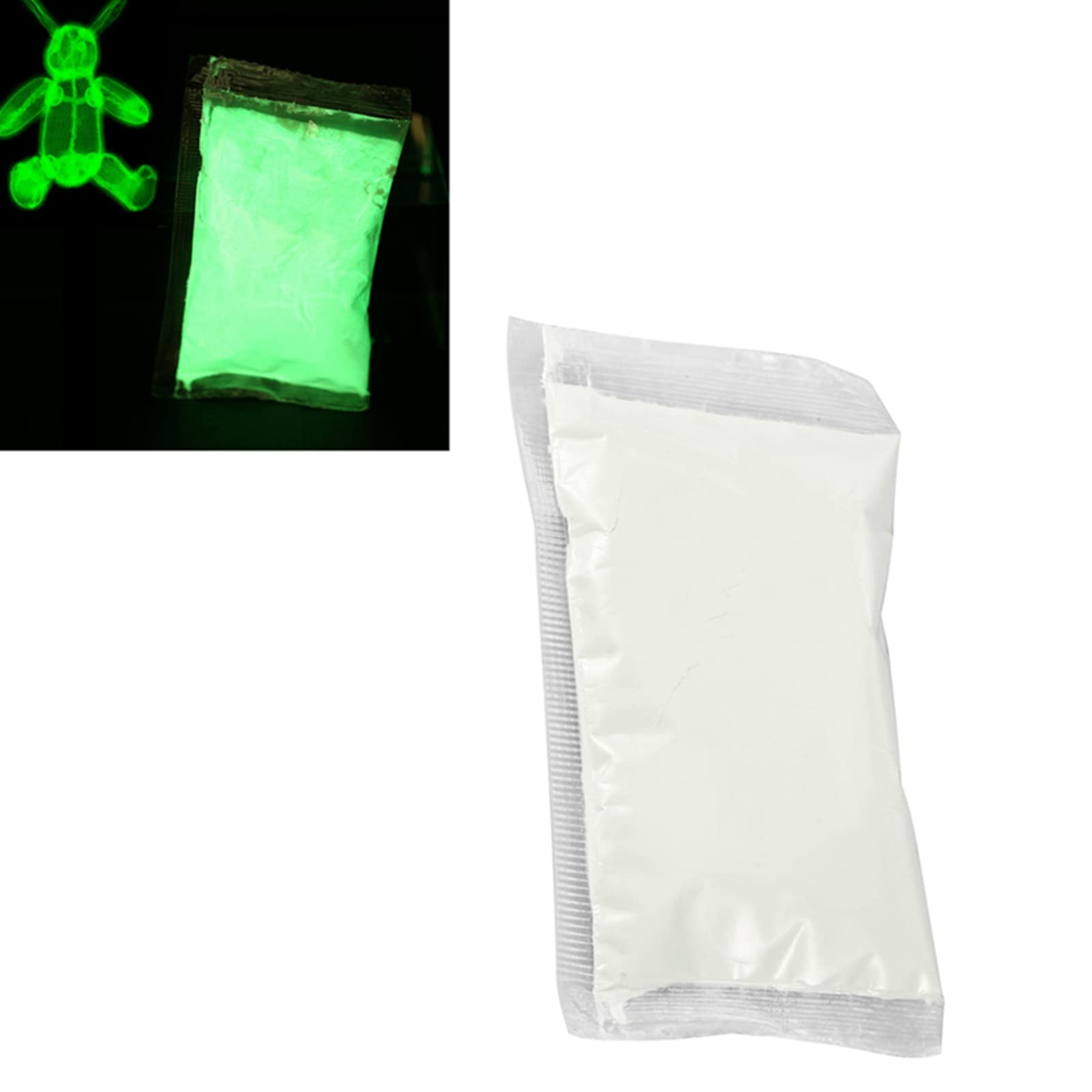 Fluorescent Powder Paint Set - Safe DIY Pigment with High Luminance & Short Light-Absorbing for Nail Art, Crafts & UV Projects (Yellow Green) | Perfect for Night Parties, Glow Decor & Creative Designs