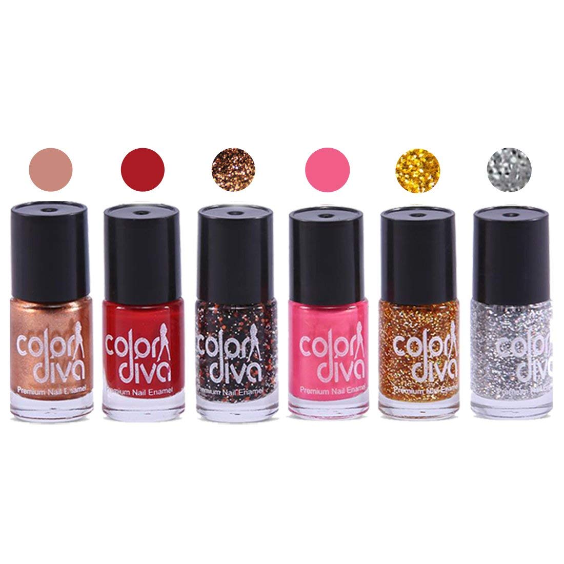 Diva Expression Matte Nail Polish & Color Addiction Lipstick Set - 12 Vibrant Shades (GC551) | Perfect for Parties, Gifts & Everyday Glam