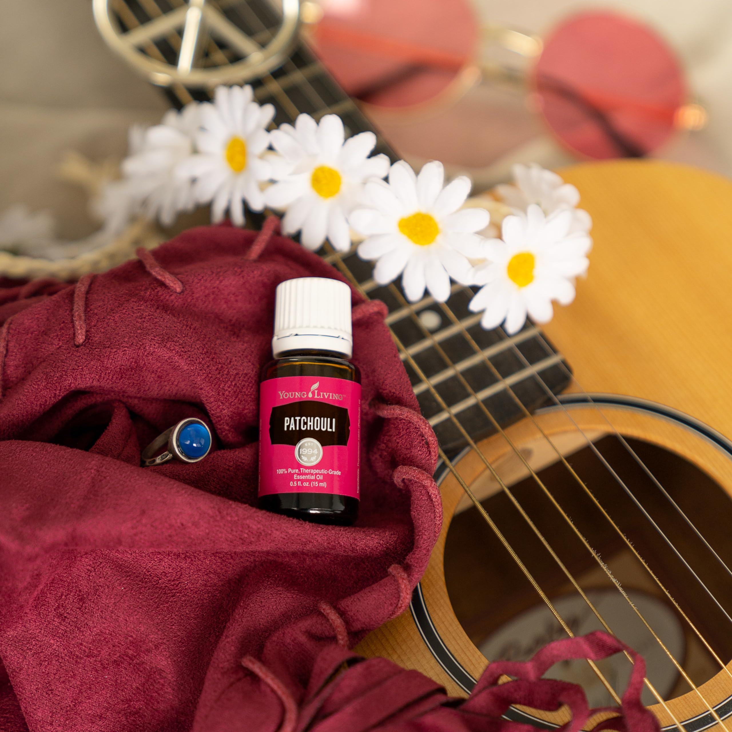 Young Living Patchouli Essential Oil - 15ml - Premium Grade for Dry Skin Care, Aromatherapy & Relaxation - Moisturizes Skin, Reduces Blemishes - Perfect for Diffusers, Massage & DIY Beauty Products