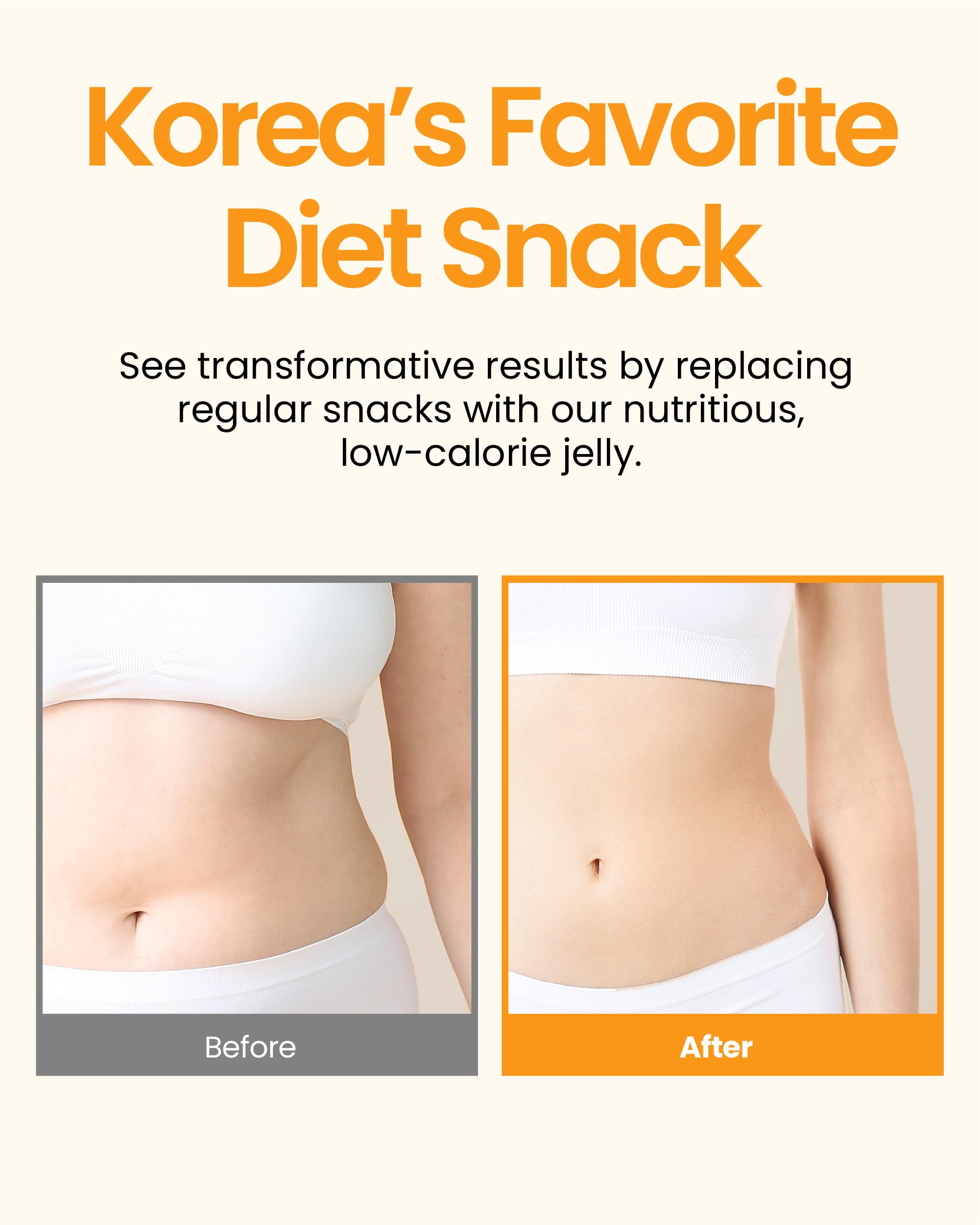 Healthy Konjac Jelly Pouches - Sugar-Free, Low Calorie Korean Snack for Weight Loss & Fitness