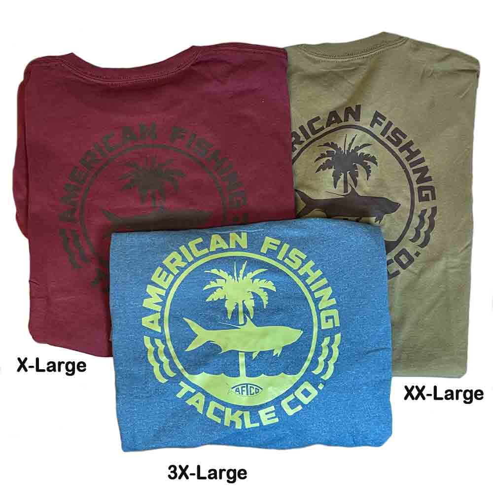 AFTCO Tarpon Short Sleeve Fishing Shirt - UPF 50+ Sun Protection, Quick Dry & Breathable for Saltwater & Freshwater Fishing, Boating & Outdoor Activities