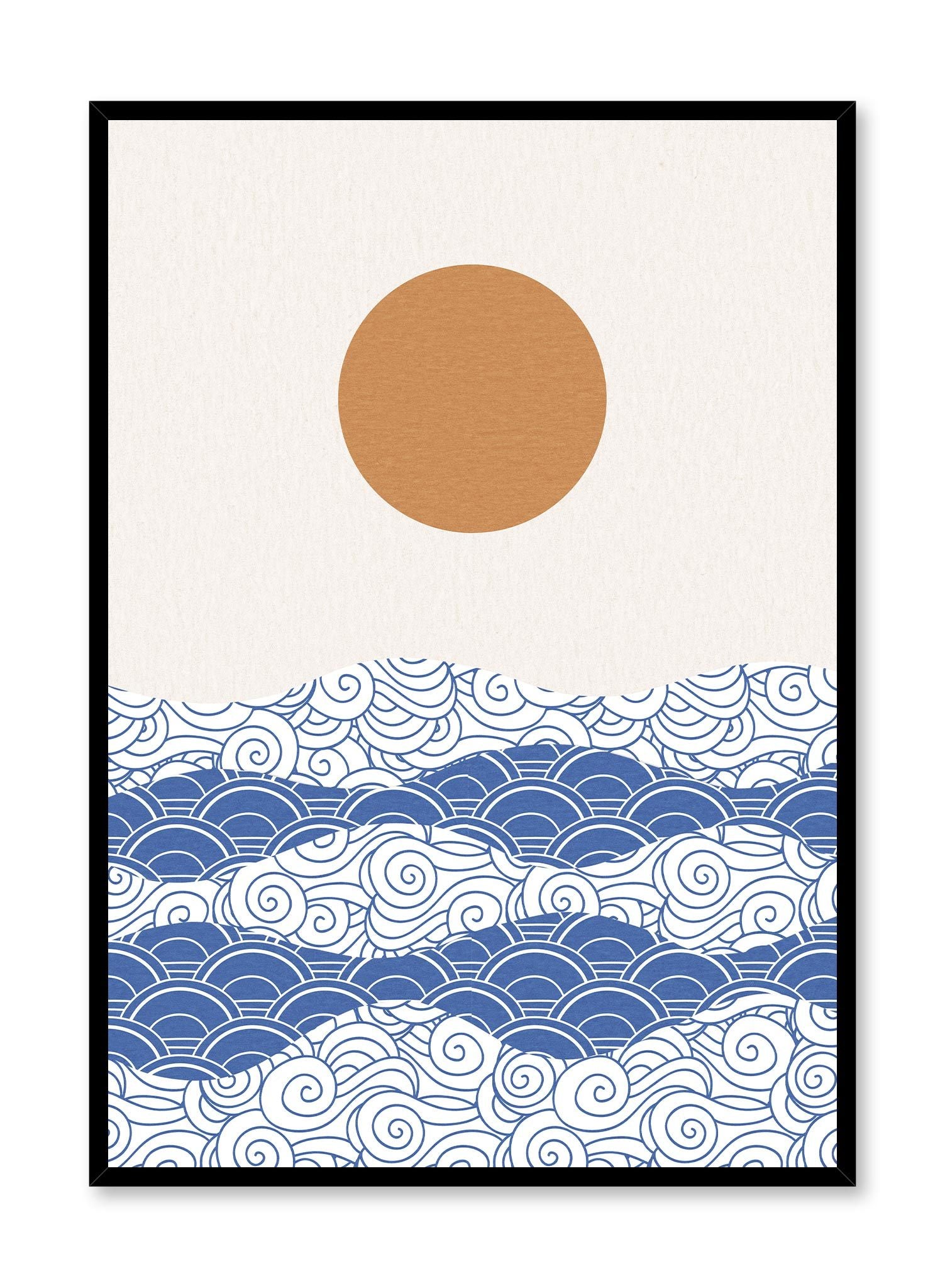 Japan Themed 'Land of the Rising Sun' Wall Art Poster - Perfect for Home Decor, Office & Dorm Room Aesthetic
