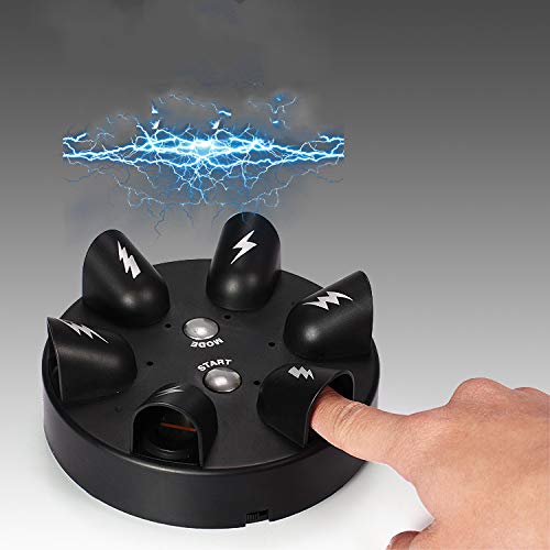 XIAOHONG Electric Shock Finger Polygraph Game - Micro Shock Roulette Party Game for Adults, Lie Detector Test with Shocking Punishment - Fun Tabletop Game for Family Gatherings & Bar Parties (Great for Truth or Dare, Game Nights & Drinking Games)