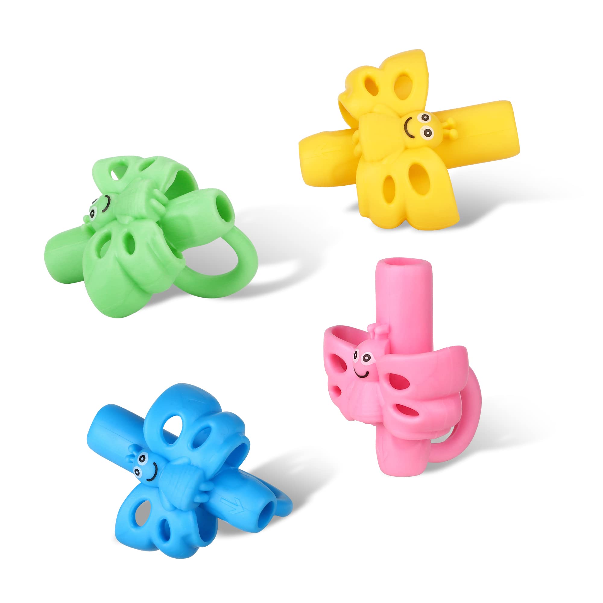 Koabbit 8-Pack Pencil Grips for Kids - Ergonomic Writing Aid for Handwriting Improvement, Posture Correction & Grip Training - Ideal for Toddlers & Preschoolers - Perfect for Classroom, Homework & Art Activities