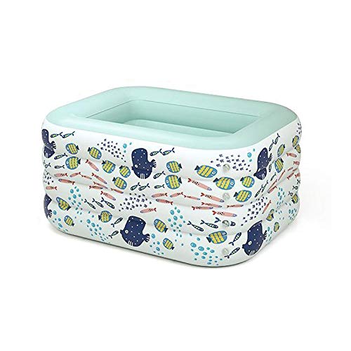 Best Inflatable Swimming Pool for Summer - Portable Family & Kids Outdoor Water Play Pool - Durable Blue Rectangular Inflatable Pool for Backyard, Garden, and Beach - Perfect for Children's Parties, Backyard Fun, and Summer Relaxation