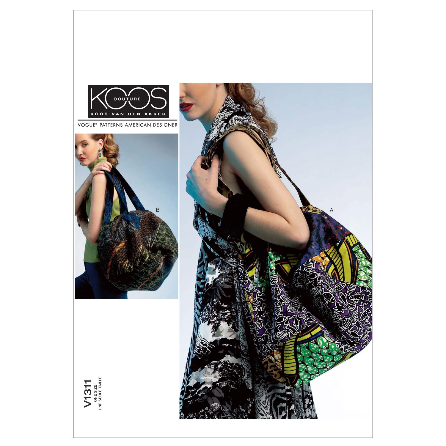 VOGUE PATTERNS V1311 Fashionable & Durable Bags for Women - One Size Fits All - Perfect for Work, Travel & Everyday Use
