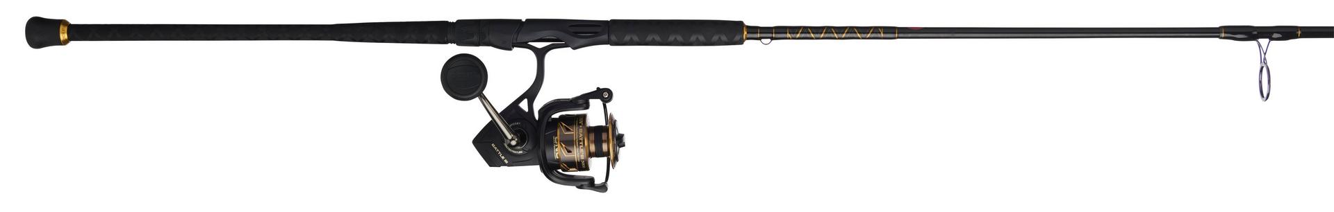 Battle® III Spinning Rod and Reel Combo - Premium Fishing Gear for Freshwater & Saltwater Anglers - Perfect for Bass, Trout, and Inshore Fishing Adventures