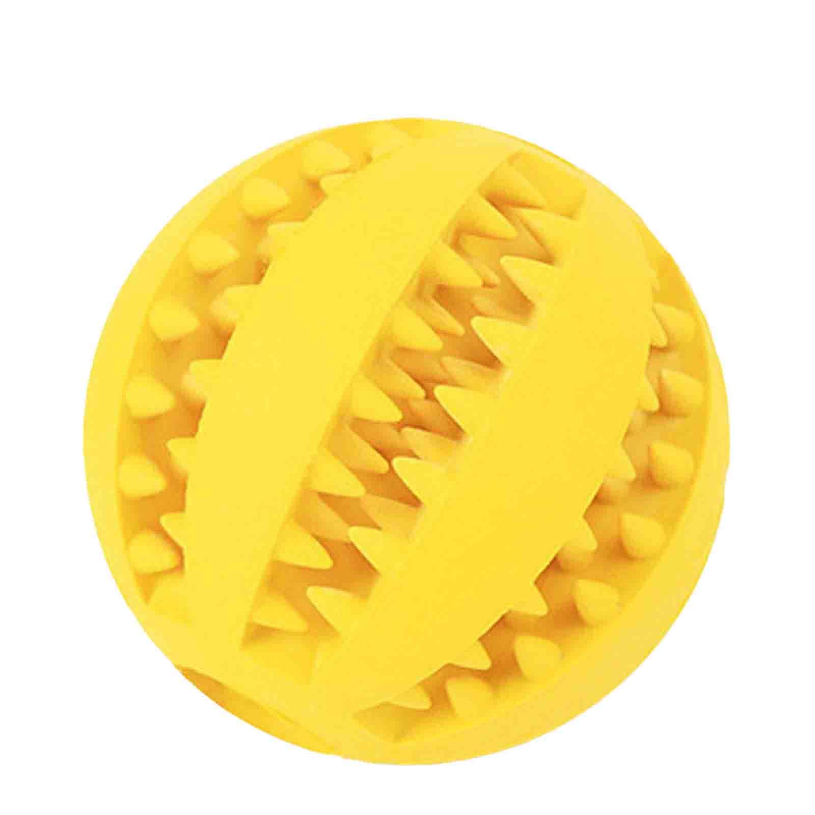 YUANstore Rubber Dog Ball Toy - Fun Chew Toy for Puppies & Large Dogs, Dental Cleaning & Snack Dispenser | Perfect for Outdoor Play, Training & Interactive Pet Games