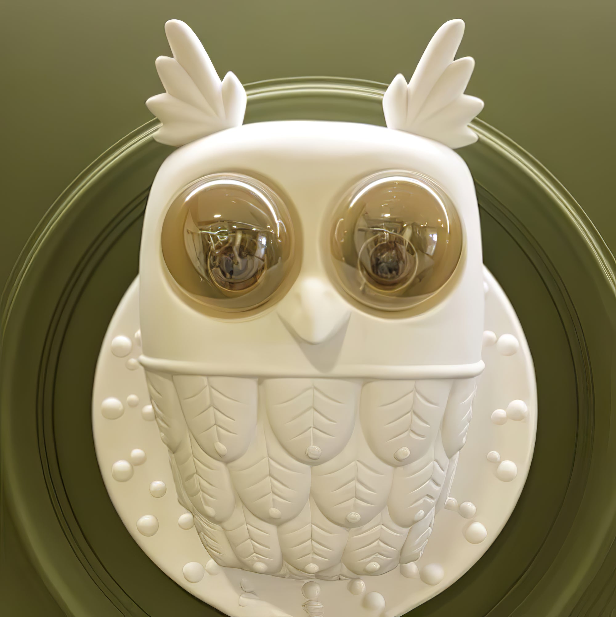 Owl Wall Lamp - Cute Owl Night Light for Kids Room, Nursery, Bedroom - Perfect for Nighttime Reading and Decor