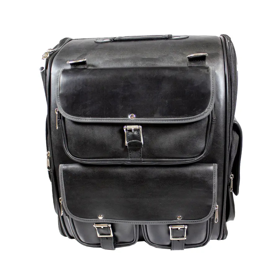 Open Road Shelf Touring Bag - Waterproof Motorcycle Luggage for Long-Distance Travel & Adventure Riding | Perfect for Harley, BMW & Cruiser Bikes
