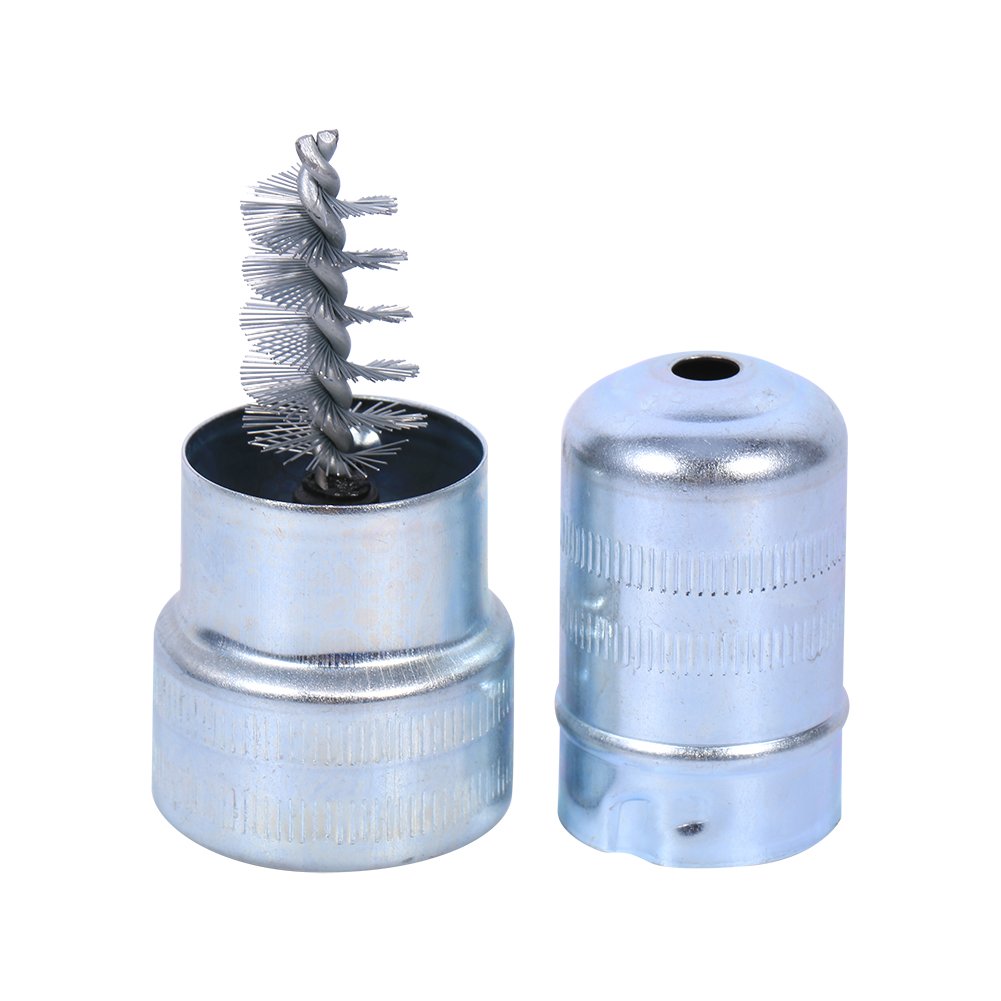 Stainless Steel Car Battery Terminal Cleaner Brush - Corrosion & Dirt Removal Tool for Auto Maintenance - Perfect for DIY Car Repair & Battery Maintenance