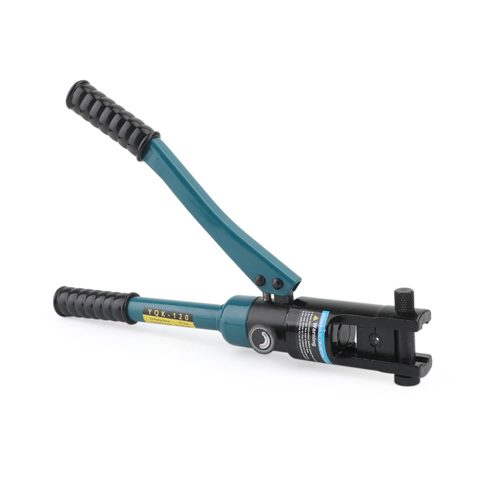 10T Hydraulic Wire Crimper with 8 Black Dies - Professional Battery Cable Lug Terminal Crimping Tool for Automotive, Marine, and Electrical Applications